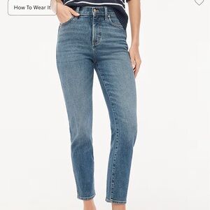 J. Crew Mid-Rise Classic Straight Jeans